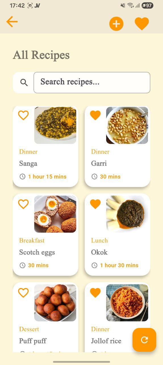 Recipe Discovery Screen